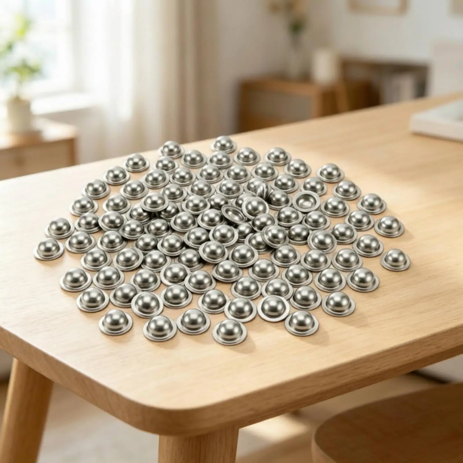 Roofing Screw Cap Cover Set Stainless Steel Dome Fastener Shield 100PCS for Deck Leak Prevention Weatherproof Exterior Hardware