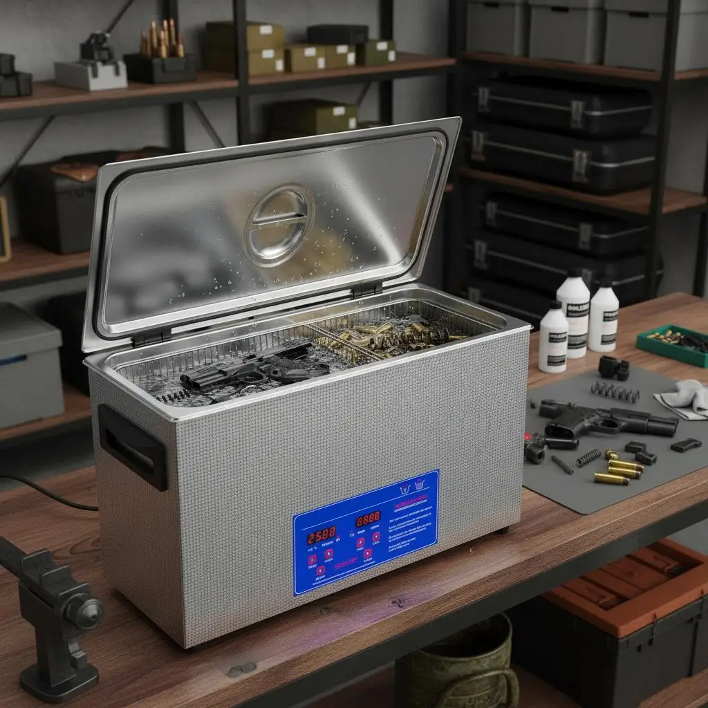 

Ультразвуковое моющее устройство 10 л для деталей огнестрельного оружия, пуль, военного снаряжения, профессиональный преобразователь 300 Вт, 40 кГц, цифровой таймер