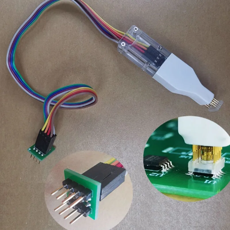 SOP8 Clip BIOS In-Circuit Cable Flash Read/Write SOIC8 Test Spring Pins On-Board Programming F200