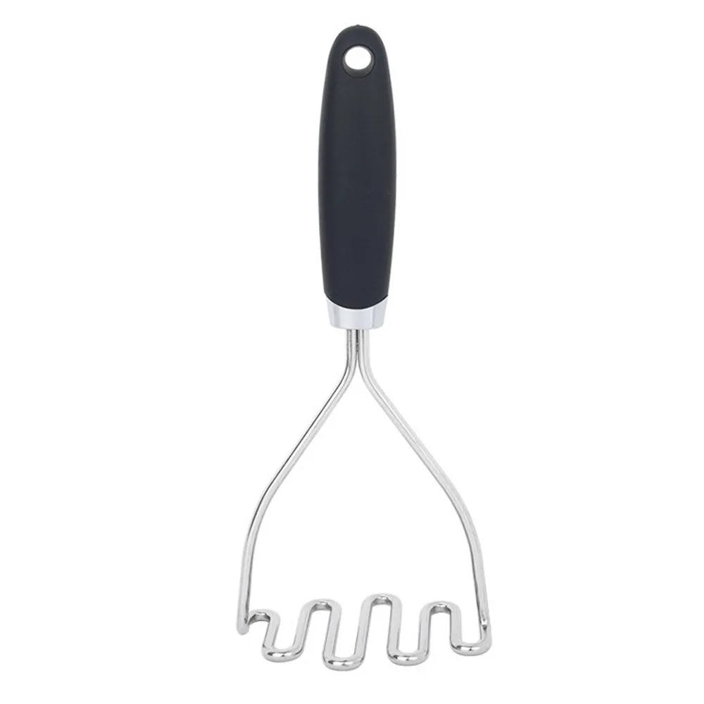 

Stainless Steel Manual Potato Masher Heavy Duty Wave Vegetable Crusher Durable Multifunctional Mud Press Masher Food Preparation