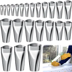 14 PCS Caulking Finisher Silicone Sealant Nozzle Glue Remover Scraper Caulking Nozzle Waterproof Glan Bathroom Window Sink Joint