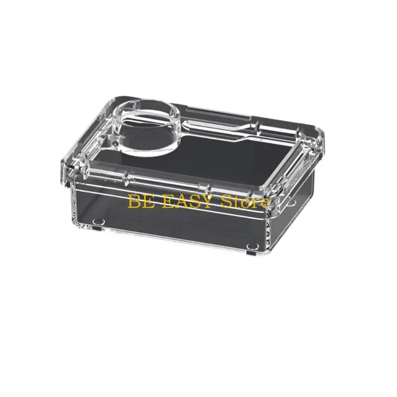 E28F Transparents Breeding Box Escape Proof Breathable Reptiles Small Pet House for Reptiles Terrariums Lizards Snake