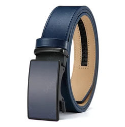Metal Sand Surface Automatic Film Buckle, High-quality Cowhide Men's Premium Business Waist Belt/belt, Color Optional