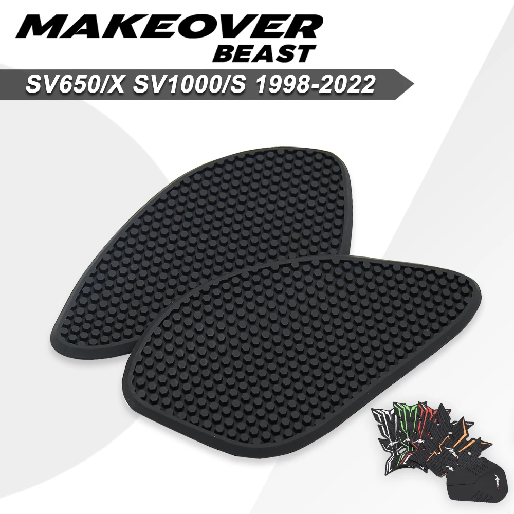 Motorcycle Tank Pad Protector Sticker Decal Gas Knee Grip Tank Traction Pad Fit for SUZUKI SV650 SV650/X 1998-2023 SV1000/S