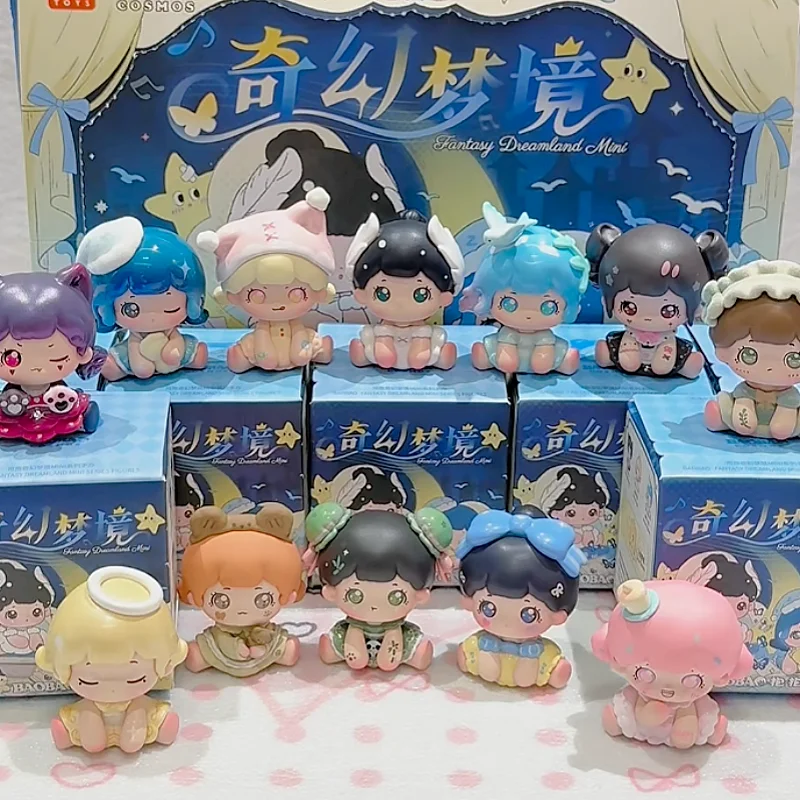 Baobao Fantasy Dreamland Series Blind Box Cute Mini Figure Desk Decoration Items Room Decorations Exquisite Fun Toys Kawaii