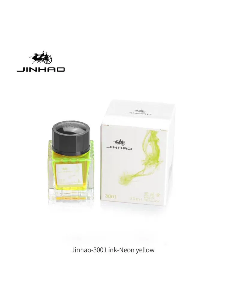 JINHAO 30 مللي قلم حبر الحبر غير الكربون خرطوشة الملء الزجاج المعبأة في زجاجات قلم حبر الحبر القرطاسية مكتب اللوازم المدرسية