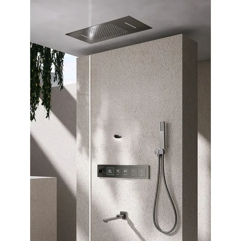 Concealed shower ceiling canopy shower set bathroom hidden