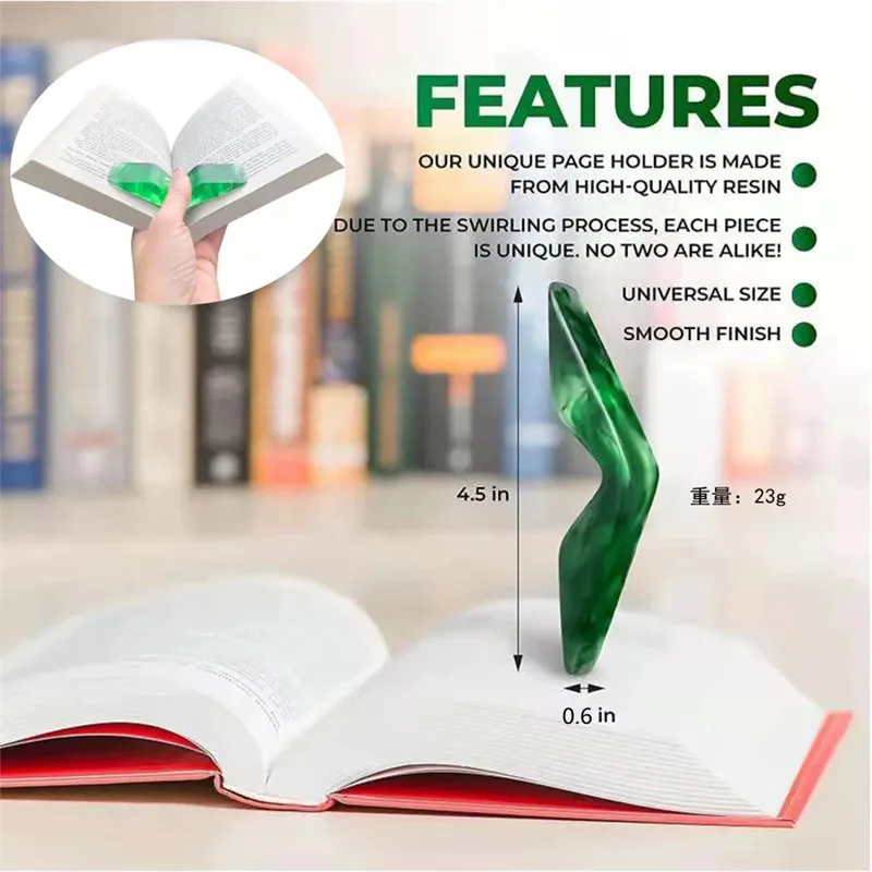 1pcs Book Page Holder for Reading Resin Thumb Book Holder Thumb Ring Book Accessories Korean Stationery