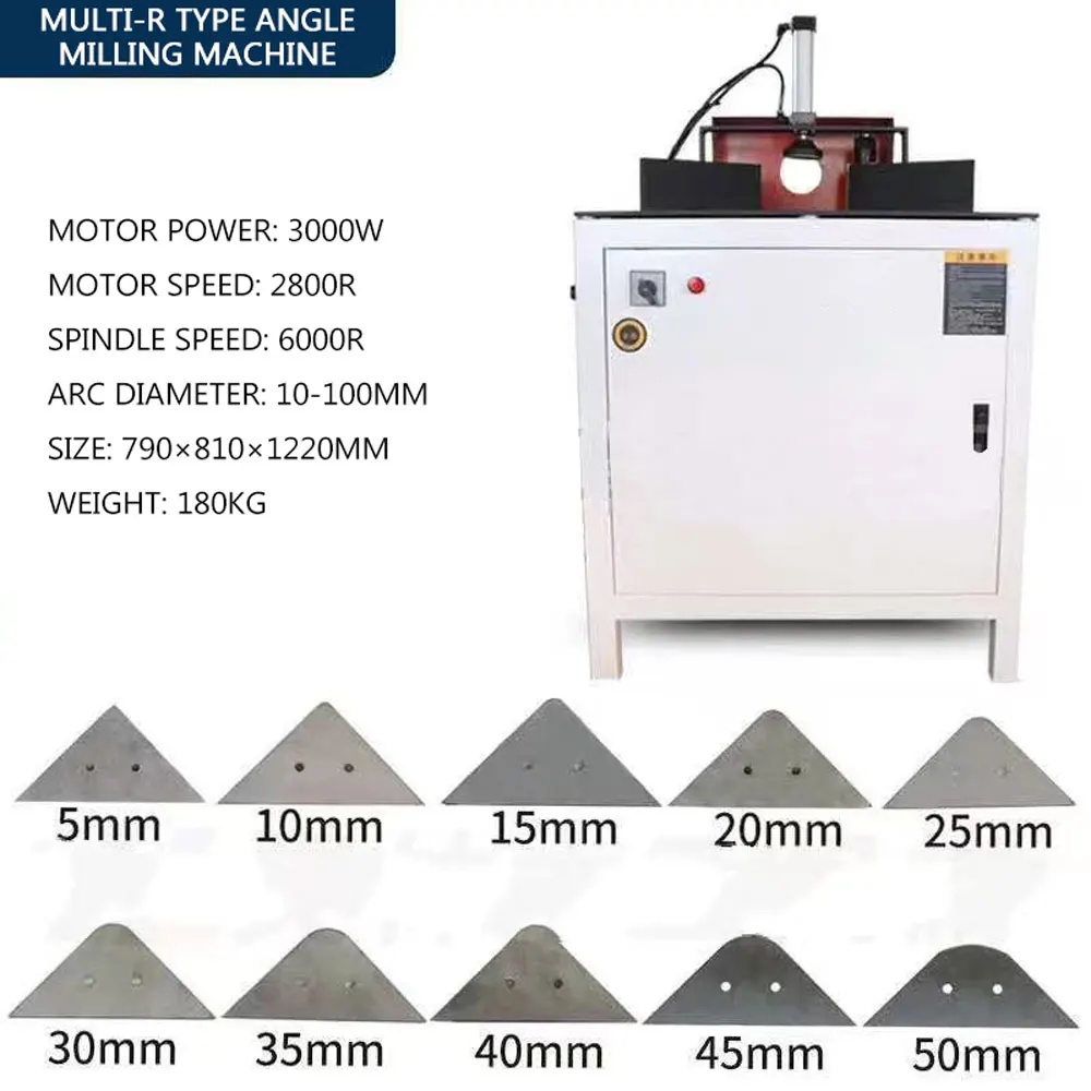 Fresadora angular multi-r de 220V y 3000W, máquina de filetes multifuncional, máquina de filetes de madera, herramientas de corte para carpintería