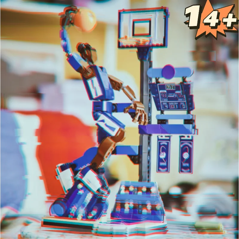 ストリートボール選手スラムバスケットボールフィギュア寝室用組み立てブロック809ピース在庫ありdiy組み立てシーンオーナメントユニークな誕生日フェスティバルギフト