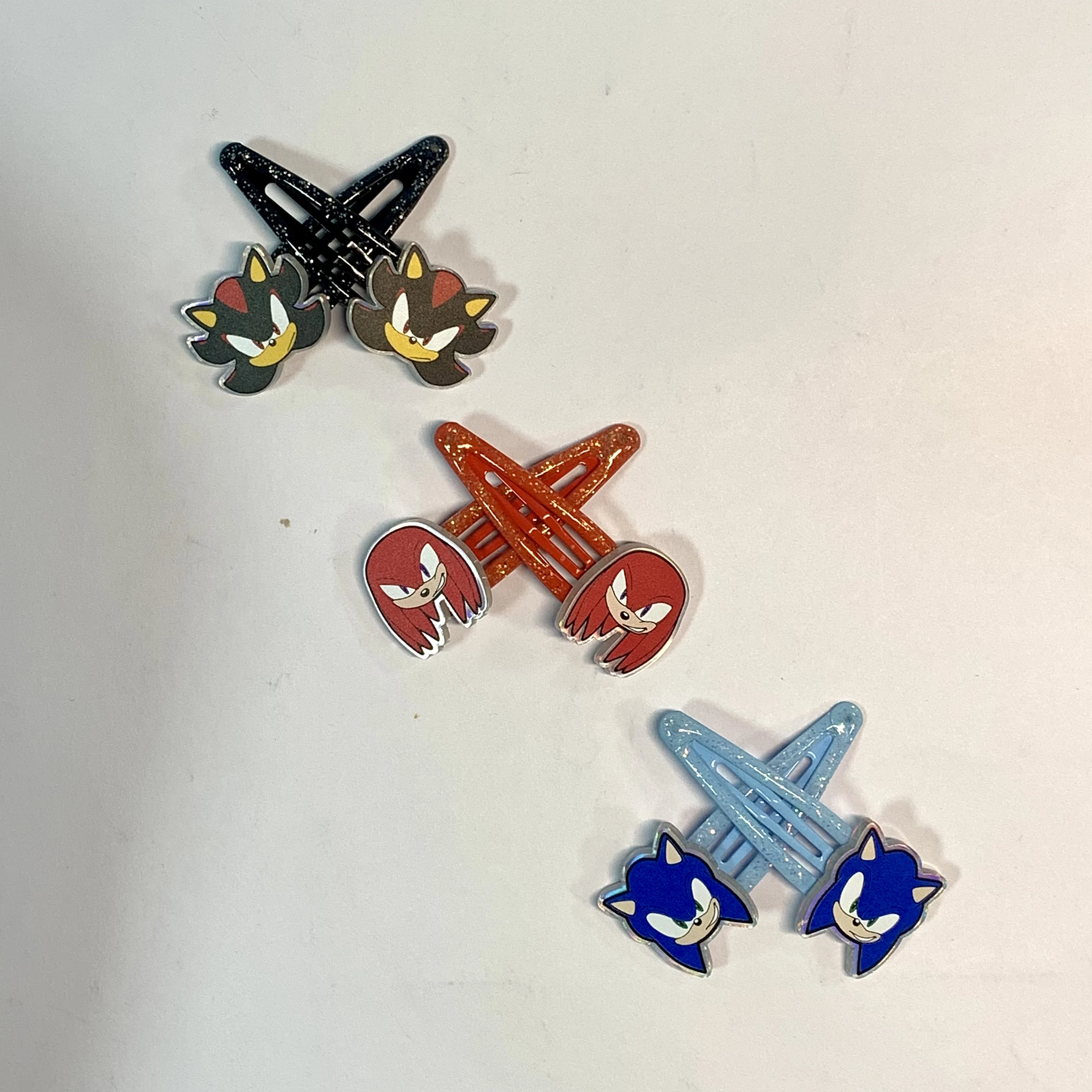 Pinces à cheveux colorées en forme d'animaux avec des motifs de personnages, 3 styles. Paillettes scintillantes, mignonnes pour les fans. Cadeau incroyable pour un anniversaire, accessoires