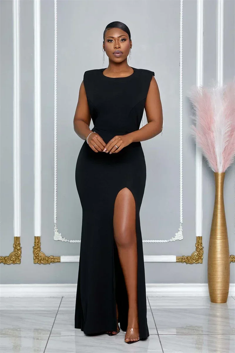 كريستال الماس سلسلة عارية الذراعين ضيف عشاء فستان المرأة مساء ملهى ليلي المشاهير حفلة فساتين طويلة أنيقة Vestidos Longos