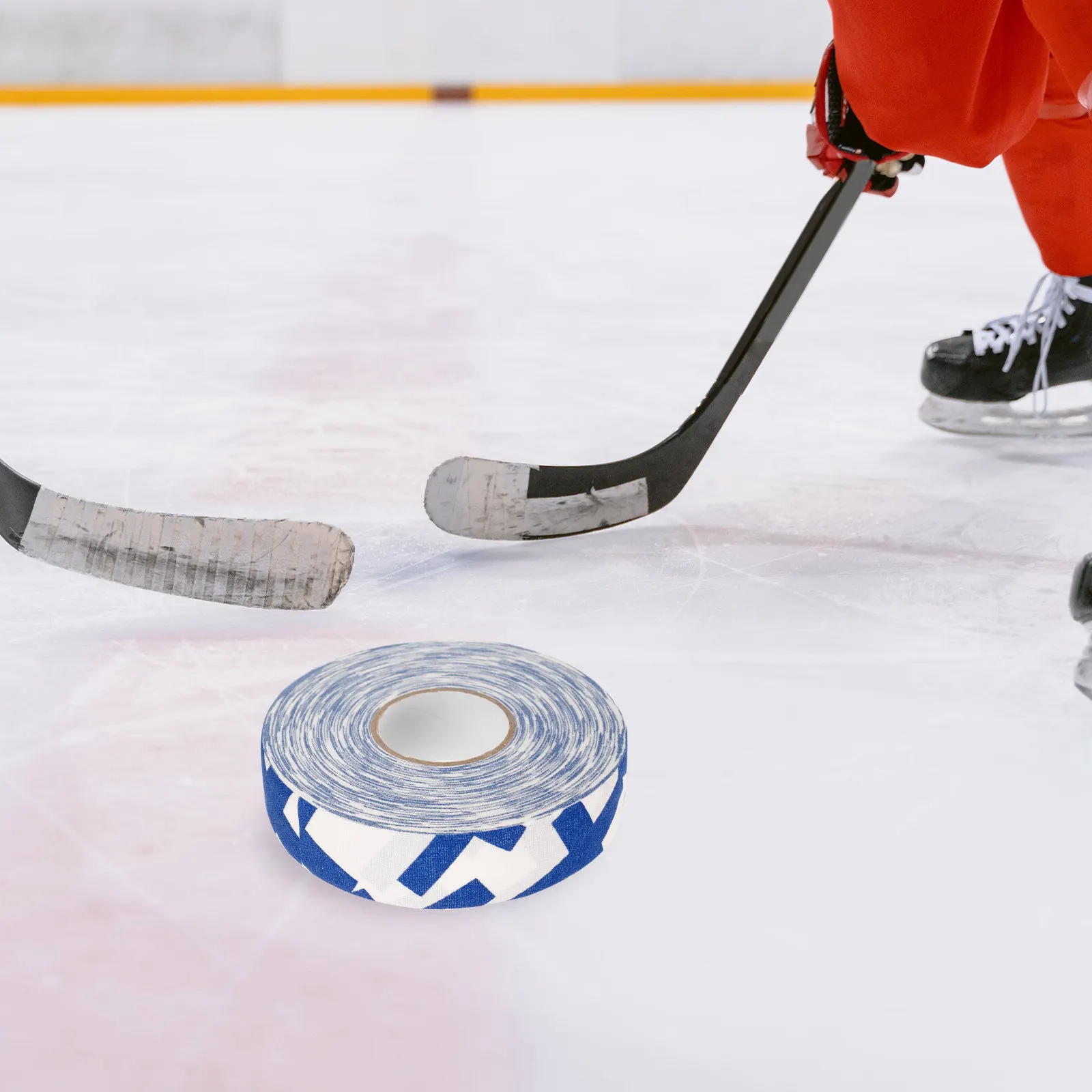 

1 Roll Heavy-Duty Cotton Cloth Hockey Tape Easy-Cut Resistant Abrasion Proof for Ice Hockey Sticks Custom Fit Tape