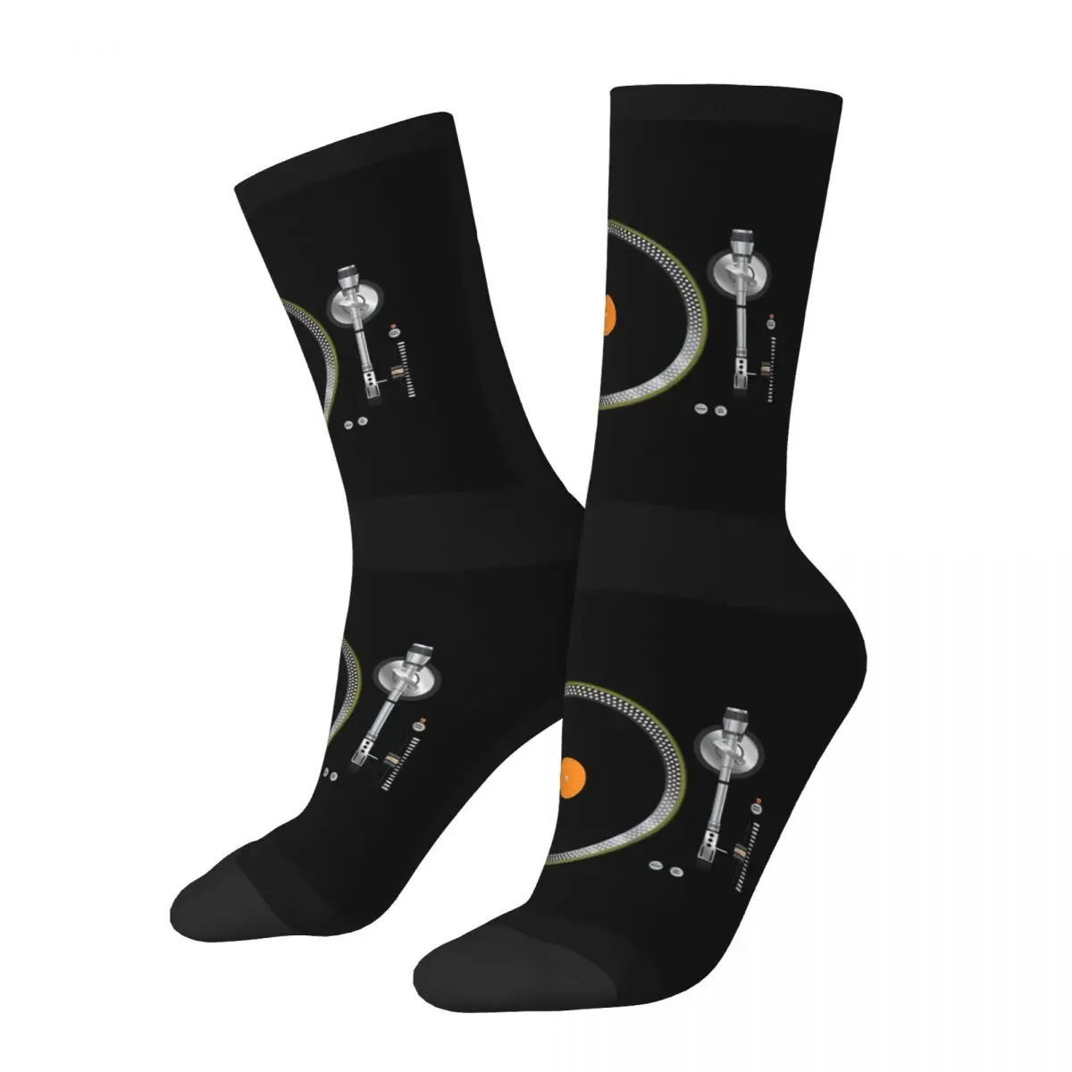 Music Record Player Socks Sports 3D Print Boy Mid-calf Sock