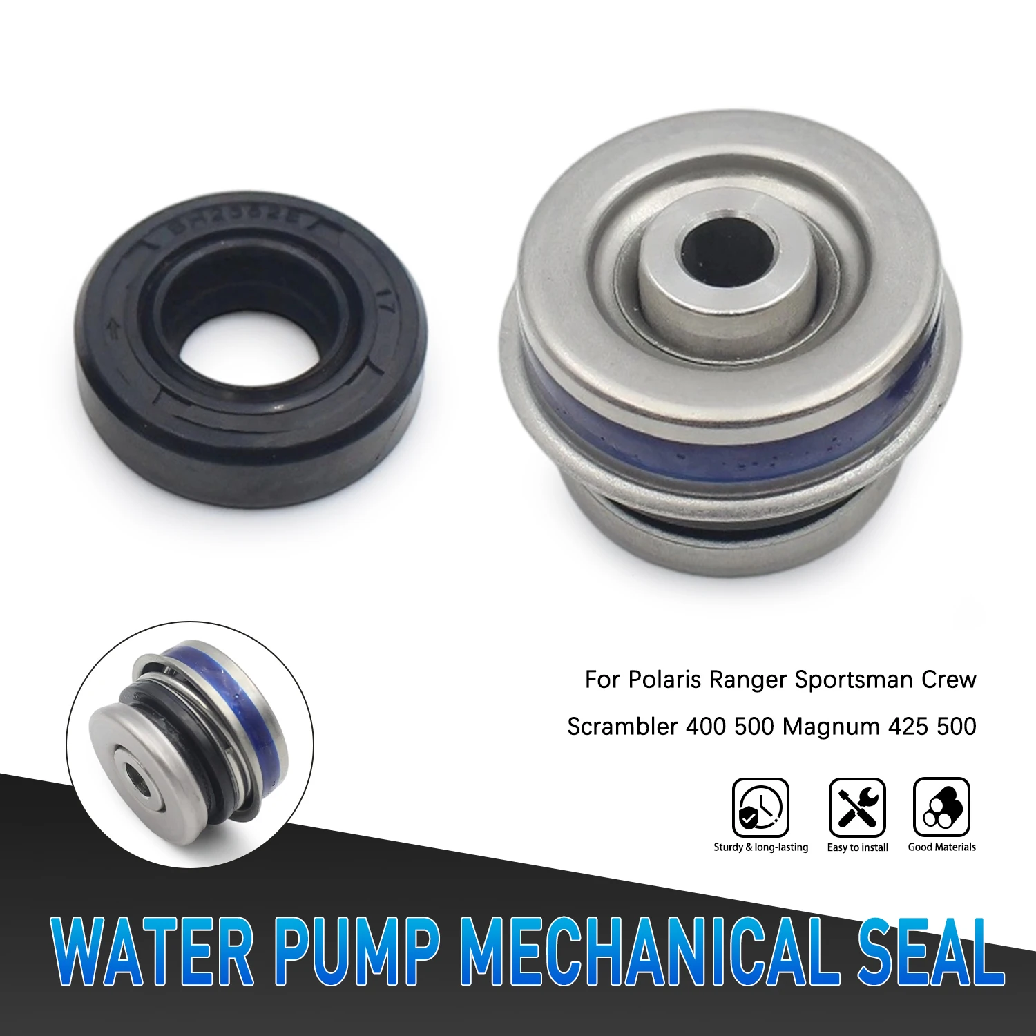 Water Pump Shaft Mechanical Seal Motorcycle Oil Sealing For Polaris Sportsman 500 Ranger Crew 400 Scrambler Predator Outlaw 425