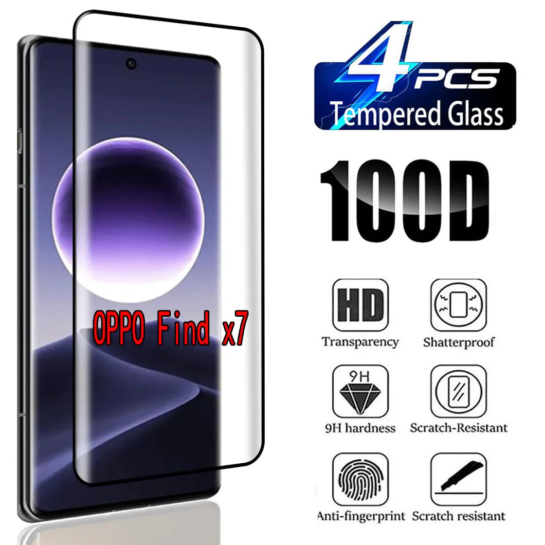 

For OPPO Find X7 3D Curved Anti Scratch Screen Protector