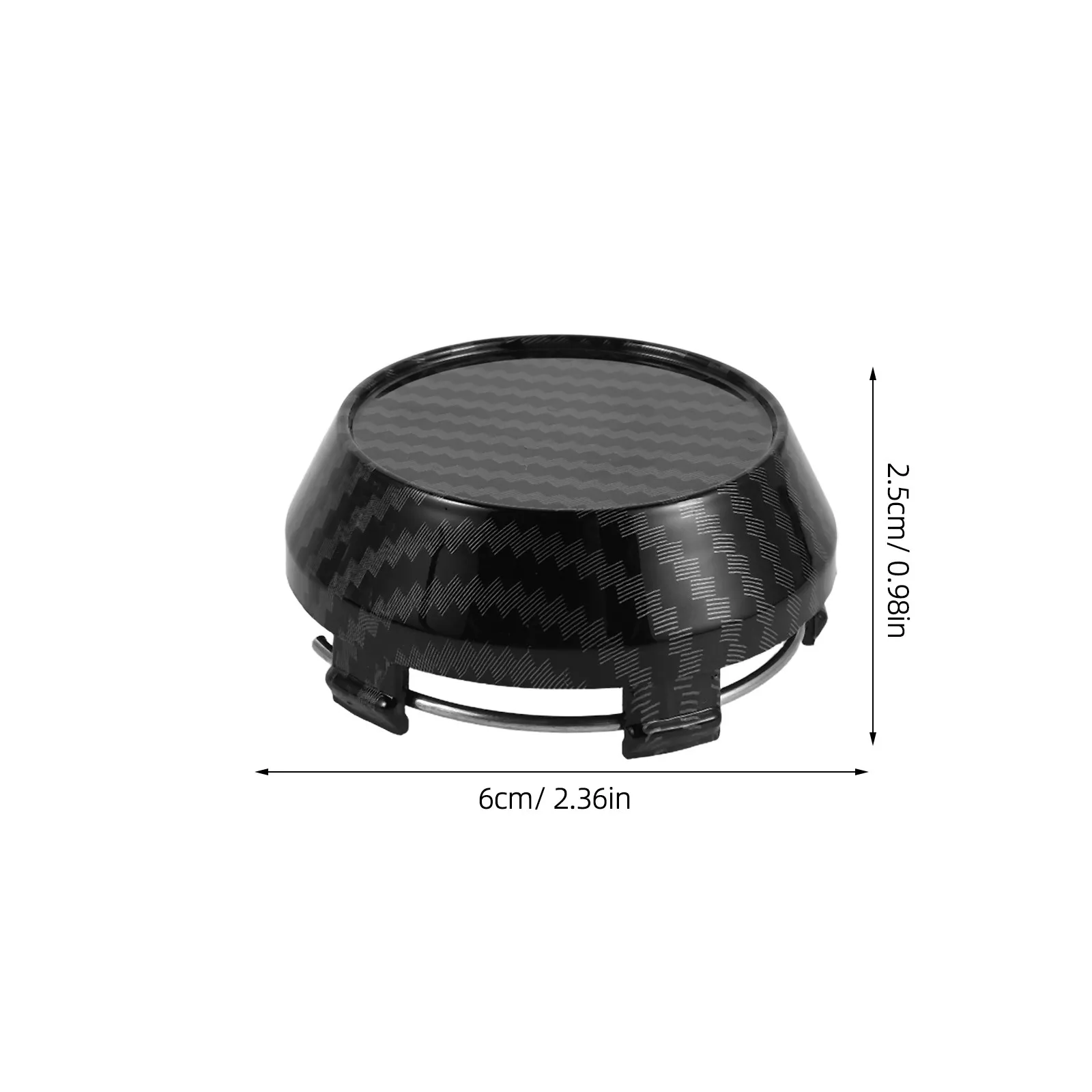 4Pcs Carbon Fiber Wheel Center Hub Caps Sleek Convex Profile Advanced Printing Texture Lightweight for Automotive Wheel