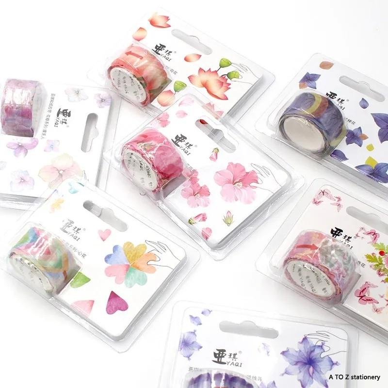 Stickers Fruit and Flower Series Decoration Washi Masking Tape Scrapbooking Stationery School Supplies