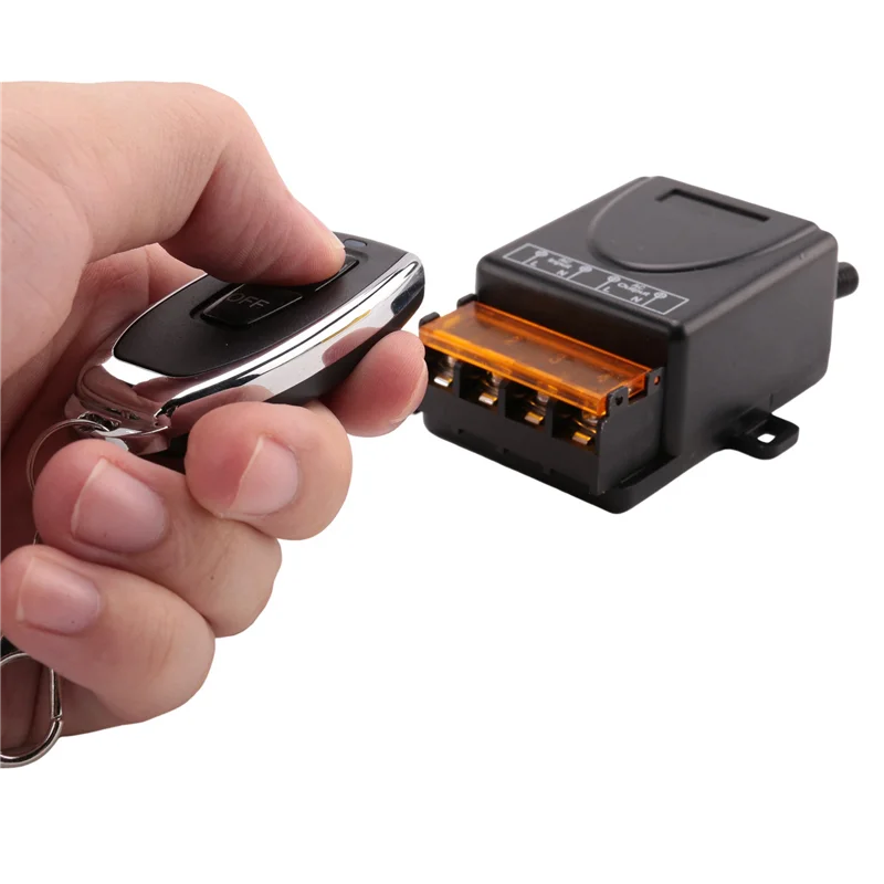 Pompe à eau FULL-2X 433Mhz 220V, interrupteur de télécommande, Module récepteur 1Ch 30A, transmetteur RF sans fil marche/arrêt pour ventilateur LED léger