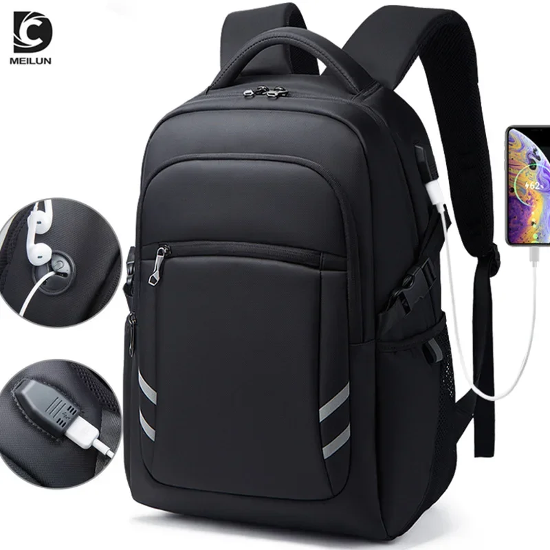 15.6''Laptop Backpack For Men W/USB Port Bag High Quality Oxford Business Bag Computer Bag Leisure Travel Backpack For Students