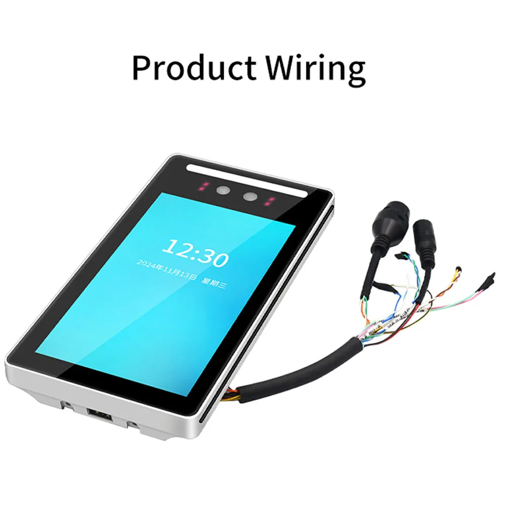 

Tuya WiFi Smart Door Lock Facial Recognition Access Control 7 Inch Screen RFID Card Password Unlock Reader Time Attendance