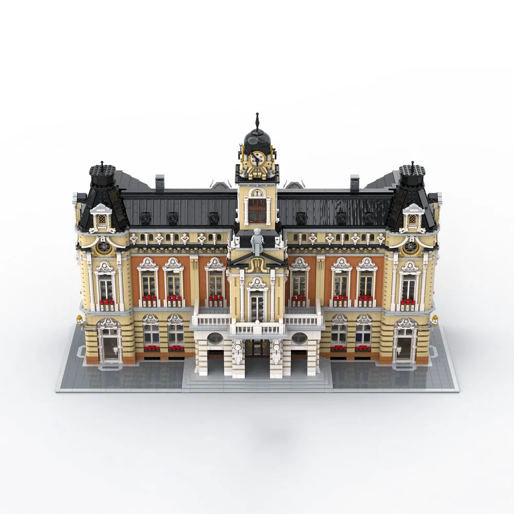 

14705PCS DIY MOC Town Hall Modular Building Blocks Classic Landmark Architecture Assembled Model Toy Brick Adult Birthday Gifts