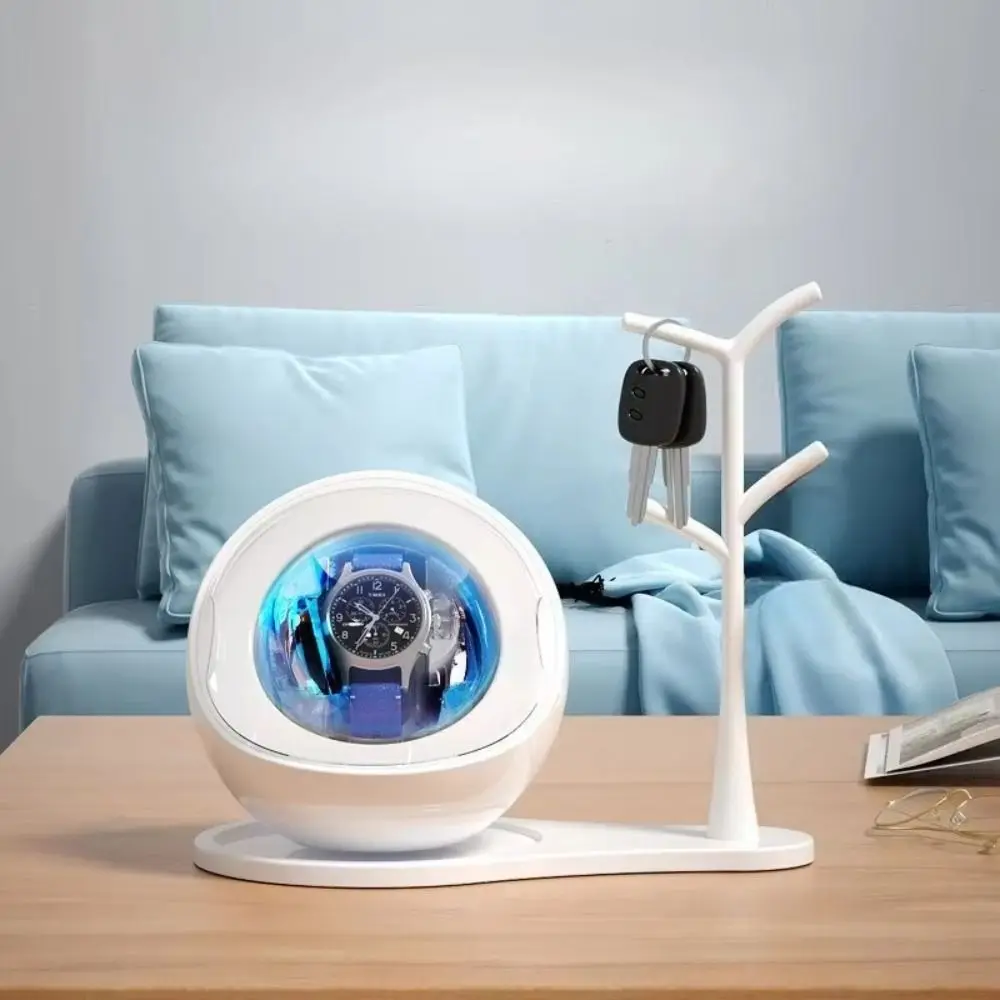 Dual-use for Charging and Plugging Watch Winder 5 Color Changing Ambient Lights Storage Mechanical Watch Winder Silent Motor