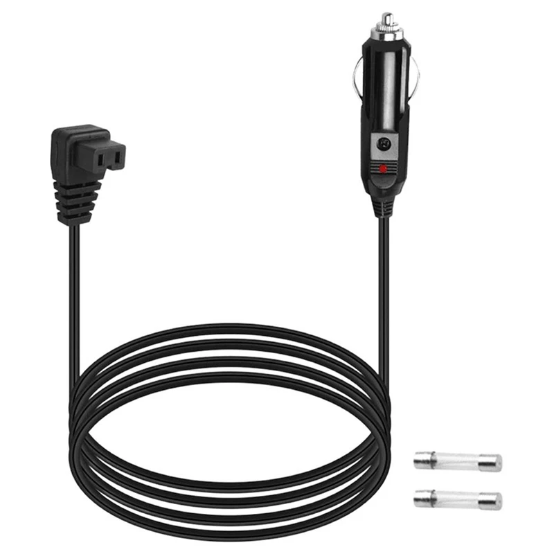 12V Car Refrigerator Power Cable, 2M Fridge Freezer Extension Cable With Cigarette Lighter Adapter For Fridge Heater