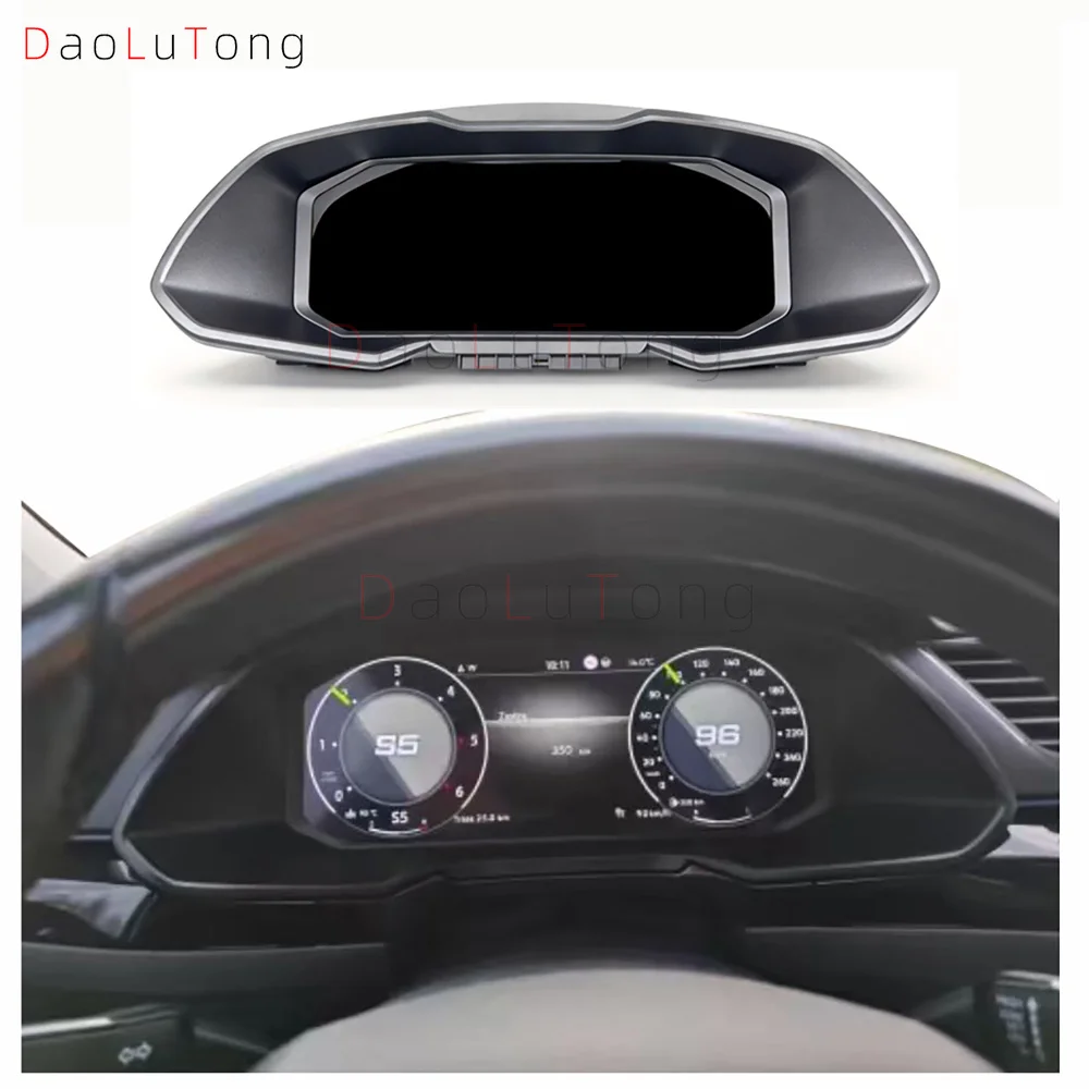 12.3 Inch New For Auto Meter Dashboard Speedometer Digital Display Upgrade For Skoda Superb 2015-2019