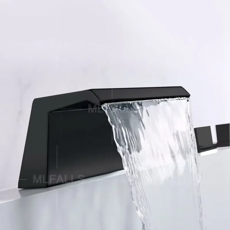 Bathroom Faucet New High Quality Contemporary Desktop Bathroom Faucet Brass Black Bath Faucet