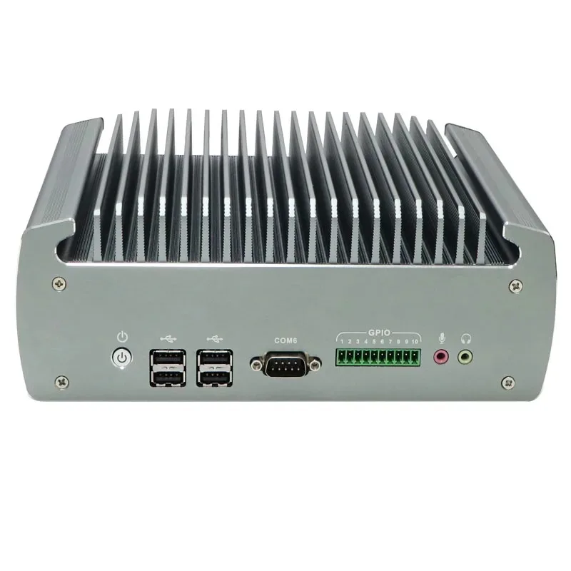 【New Arrival】Fanless Industrial Mini PC  Core I5-7360U Dual LAN 6x COM VGA+HD 9-36V Wide Voltage Linux