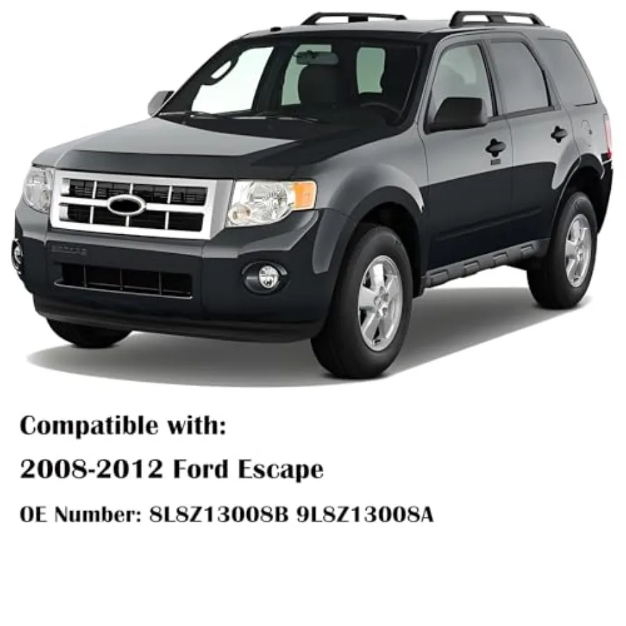 ชุดไฟหน้าพร้อมกรอบโครเมียมและแผ่นสะท้อนแสงสีเหลืองอำพันสำหรับรถ Escape ปี 2008-2012 ดีไซน์เลนส์ใส เพิ่มการมองเห็นและโหมดการใช้งาน