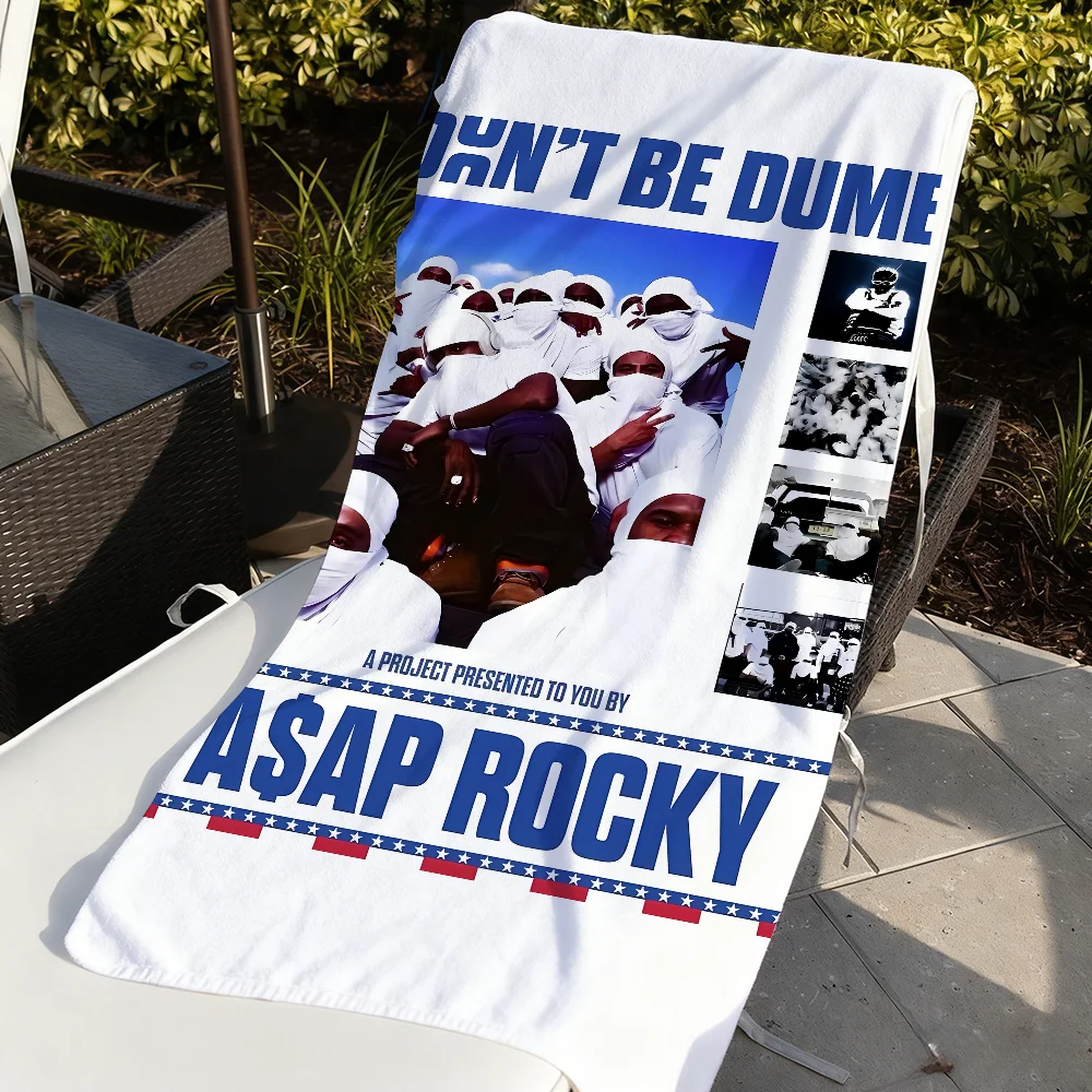 Rapper A-Asap R-Rocky-Don't Be Dumb Towel Quick Dry Soft Yoga Swimming Fitness Mountain Climbing Large Beach Towels