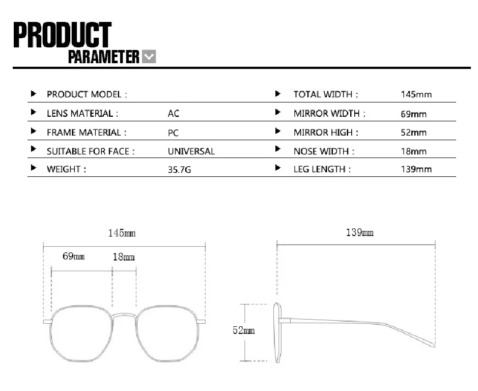 R57411 Marke Designer Halb Rahmen Lesebrille Dame Luxus Klar Brillen Männer Platz Presbyopie Brillen Dioptrie +50 ~ + 350 – Detail 4
