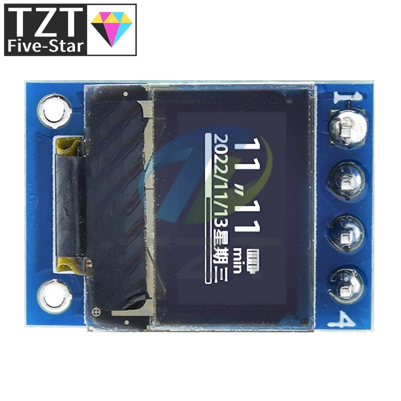 0.42" 0.42 Inch White OLED Display LCD Module 72X40 Serial Screen White Color I2C IIC/SPI Interface SSD1306 72*40 For Arduino