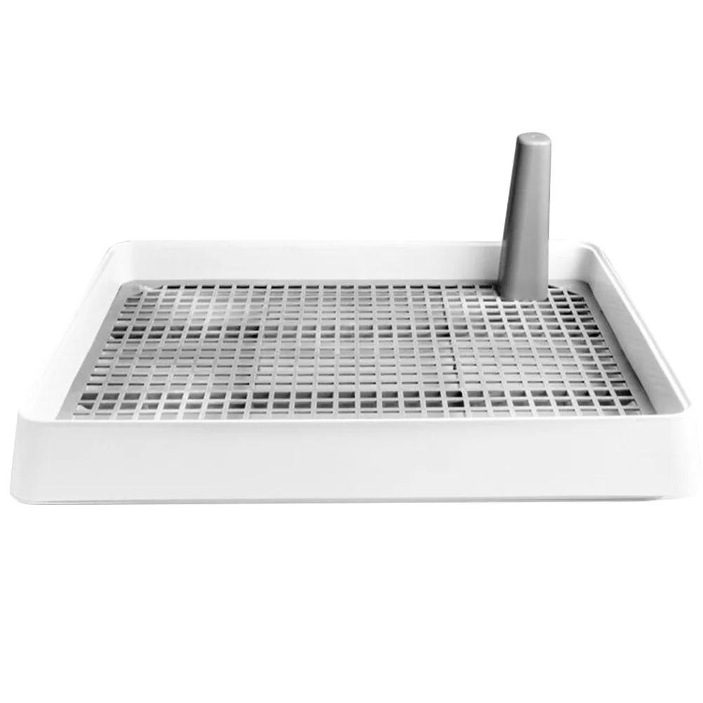 

Dog Urinal Potty Tray 572x455x78mm PP Material Large Size Easy Clean Mesh Grid Indoor Training Pee Station for Male Dogs Rabbit