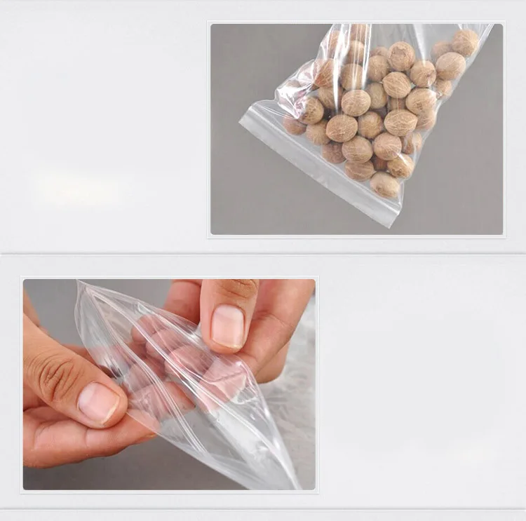 أكياس PE ذاتية اللصق أكياس بلاستيكية شفافة أقراط اكسسوارات أكياس التعبئة والتغليف حقيبة 4*6 سنتيمتر # FY161 #3