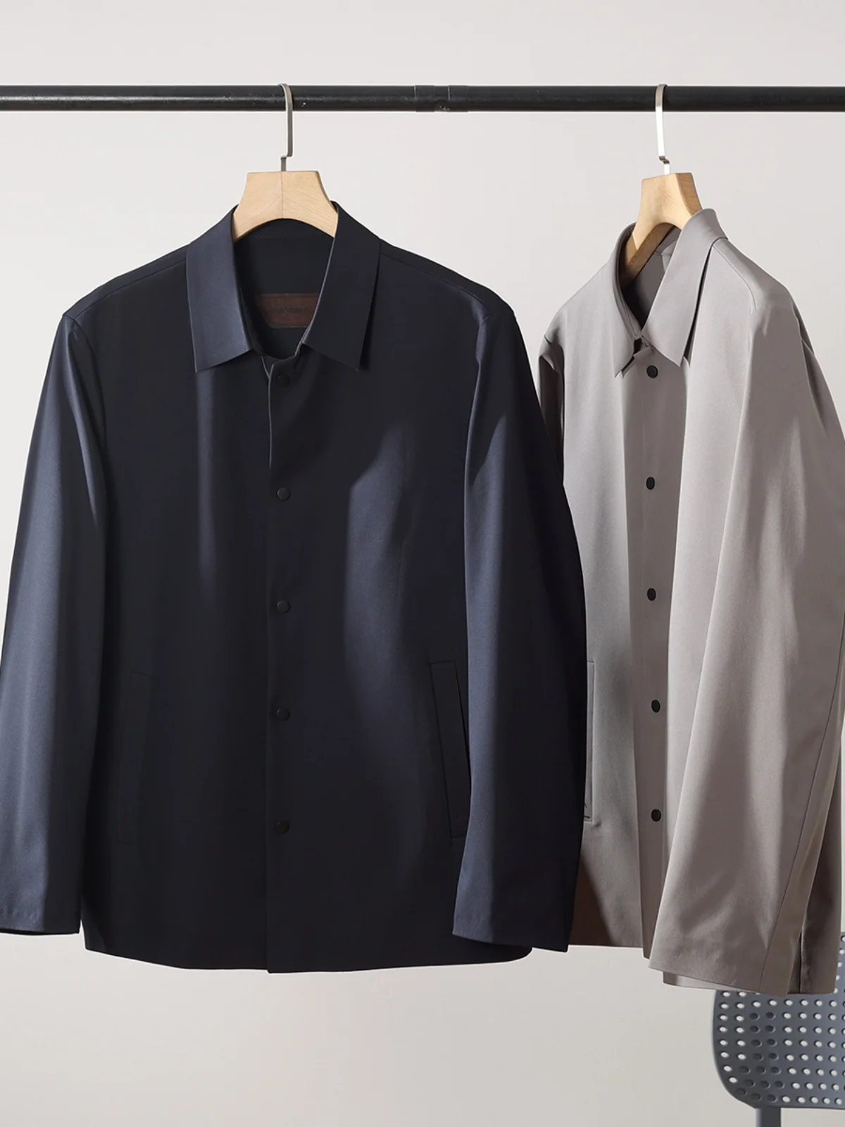 

Итальянская мужская облегающая повседневная куртка серии Z, тонкая верхняя одежда весеннего сезона, Adstrative Sle Long Sve Coat