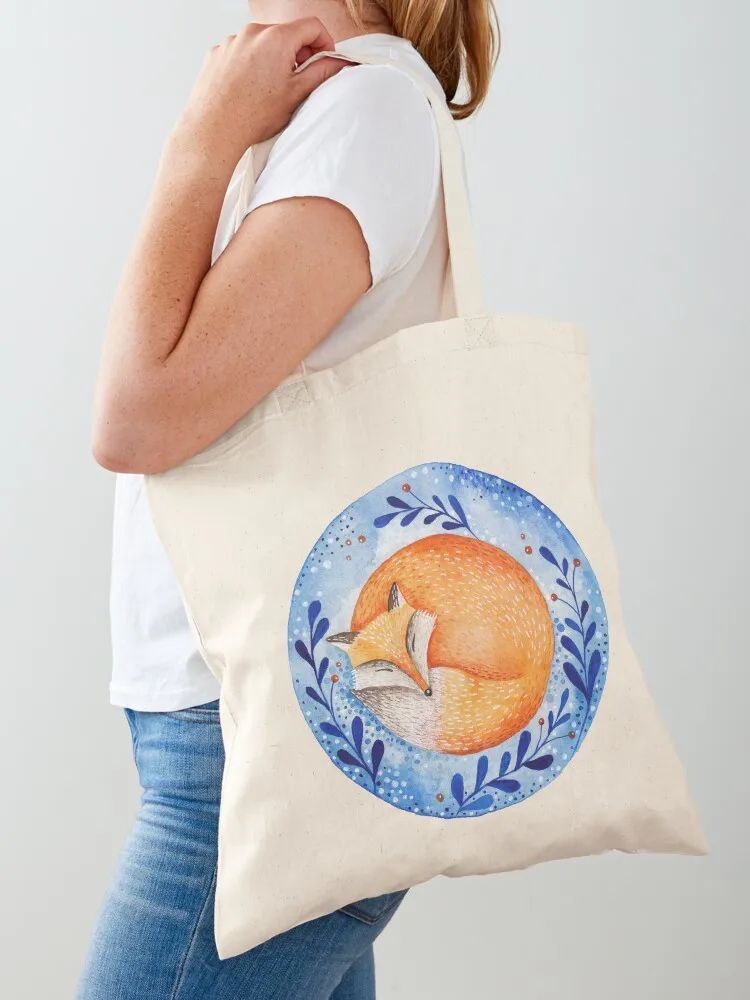

Sleeping fox Tote Bag tote bag canvas Women's tote bag eco pack Handbags women