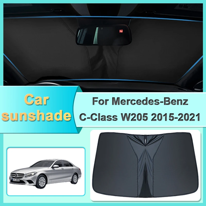 

Солнцезащитный козырек с автоматическим покрытием для Mercedes-Benz C-Class W205 Sedan 2015-2021, защита от ультрафиолета, оконный козырек, аксессуары для блокировки тепла
