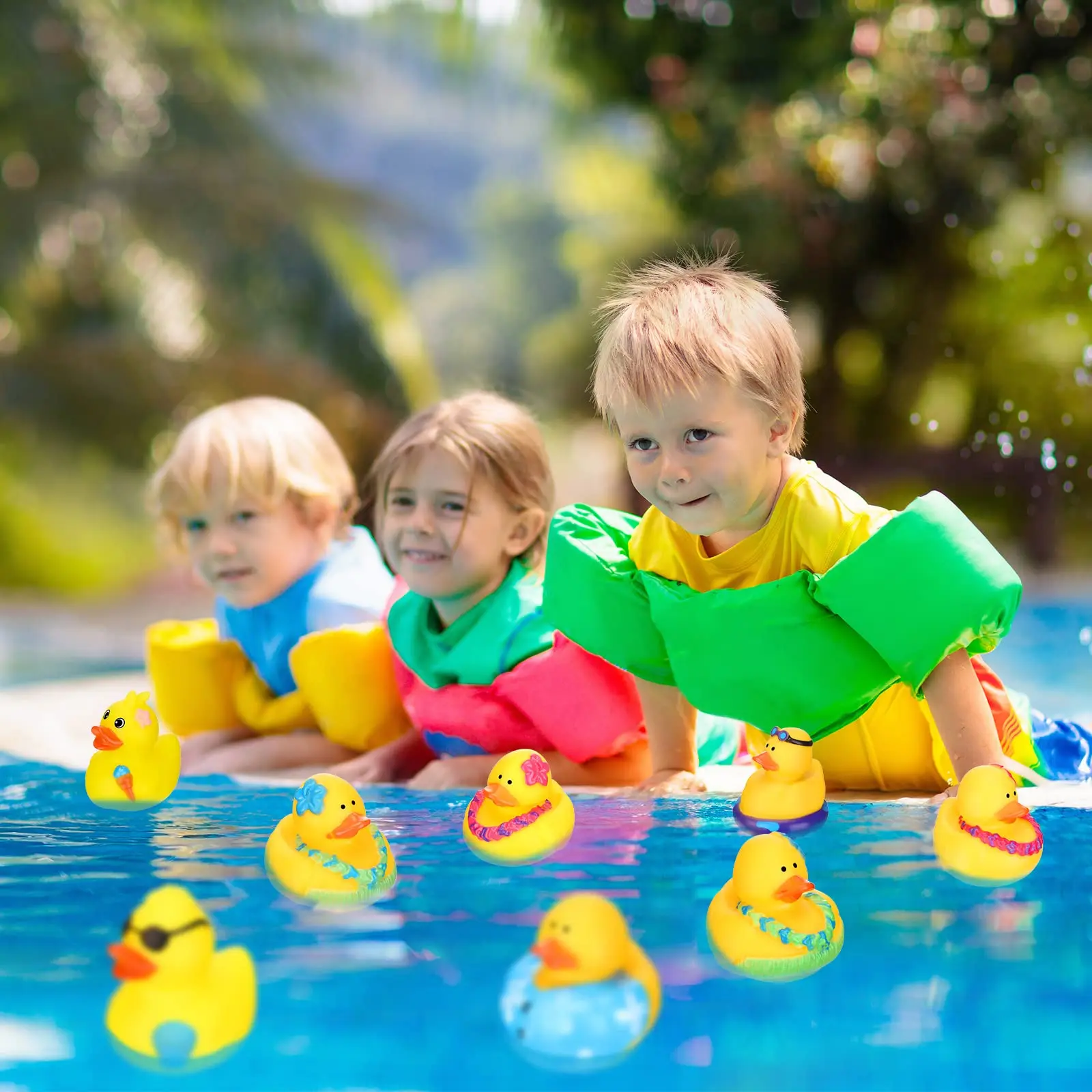 2/6/12 pc Gummi enten Sommer Strand Bad Spielzeug Gummi Ente Bulk gelbe Mini Enten für Geburtstags geschenke Dusche Party begünstigt Aktivität