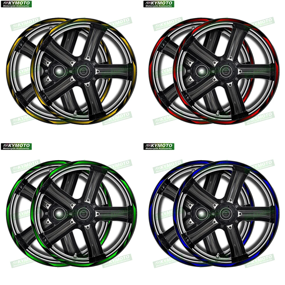 

Reflective motorcycle accessories 17 inch front and rear wheel decals fairing stickers decoration suitable for ZX-9R ZX9R