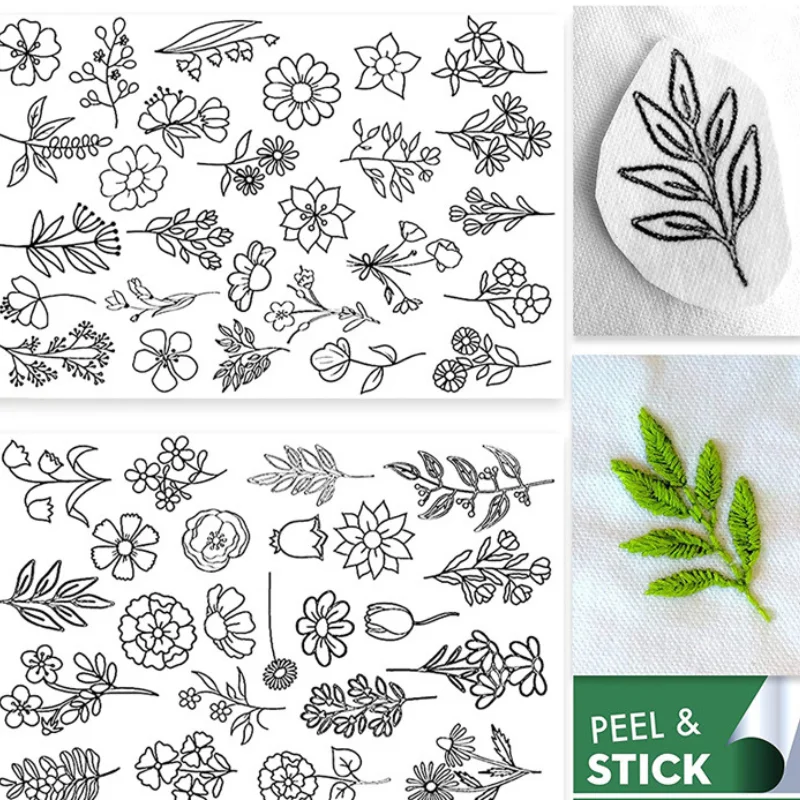 

A4/A5 Blank Sticky Water Soluble Embroidery Stabilizer Printable Patch Paper Self-adhesive Wash Away for Print or Draw Patterns