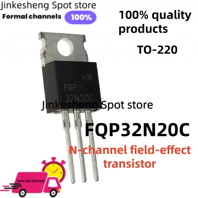 Transistor de efecto de campo de canal N original, nuevo, 10-20-30 piezas, FQP32N20C 32N20C 32N20 TO-220 28A 200V