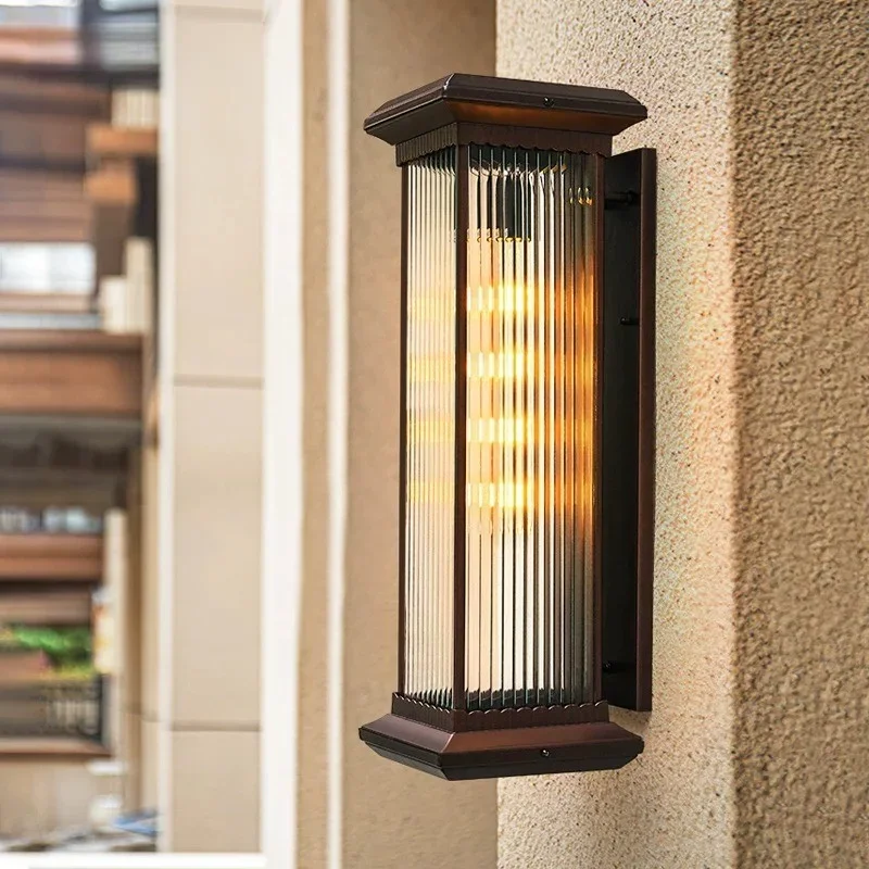 Solar Wall Lamp Outdoor Waterproof Villa Courtyard  Outdoor Ultra-bright Terrace  Garden Gate Yard Exterior Wall  Lamp