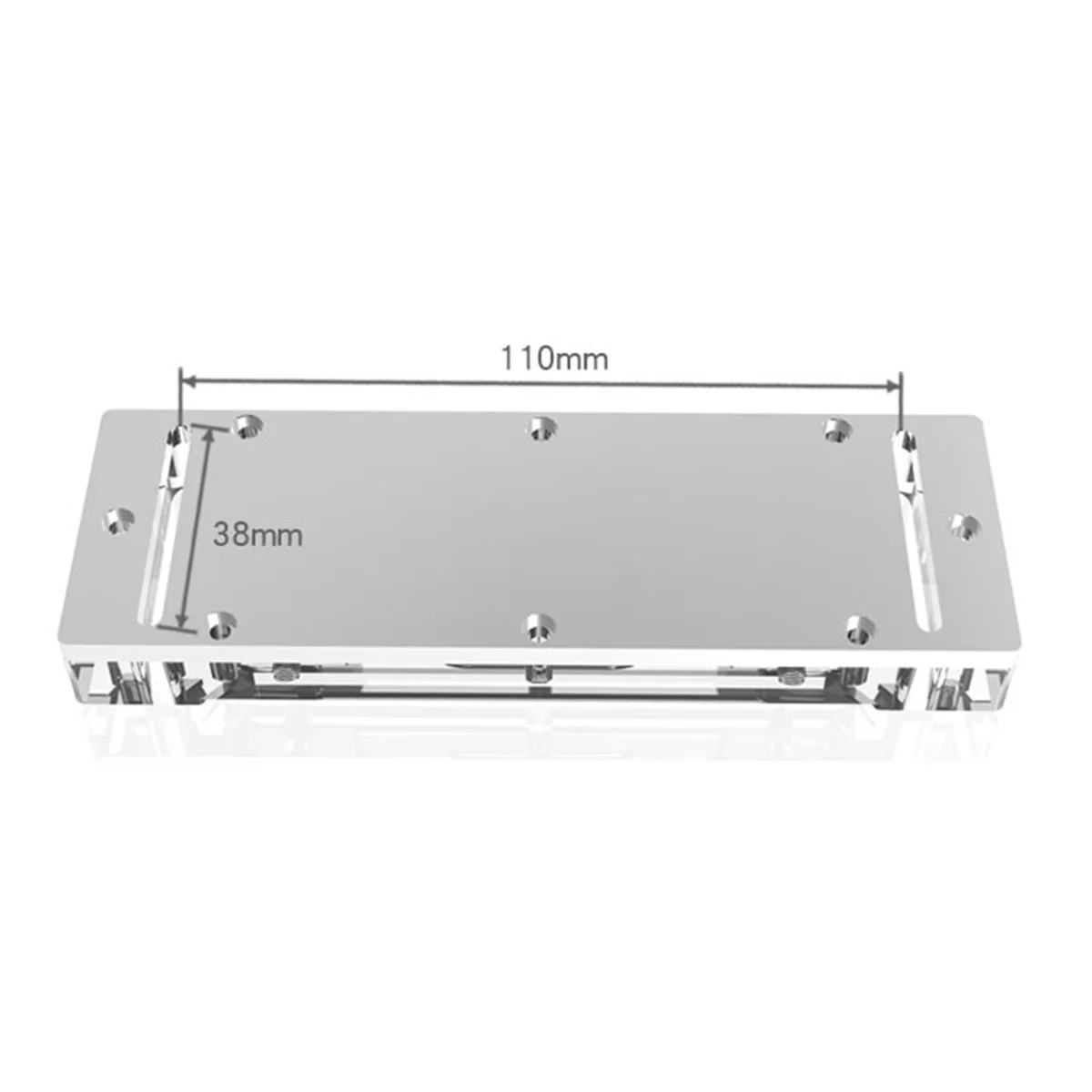 (ABGQ) RAM Water Cooler Memory Block Memory Water Cooling Block Kits LRC2.0 RGB Two Armor Block Maximum Support 4 RAM
