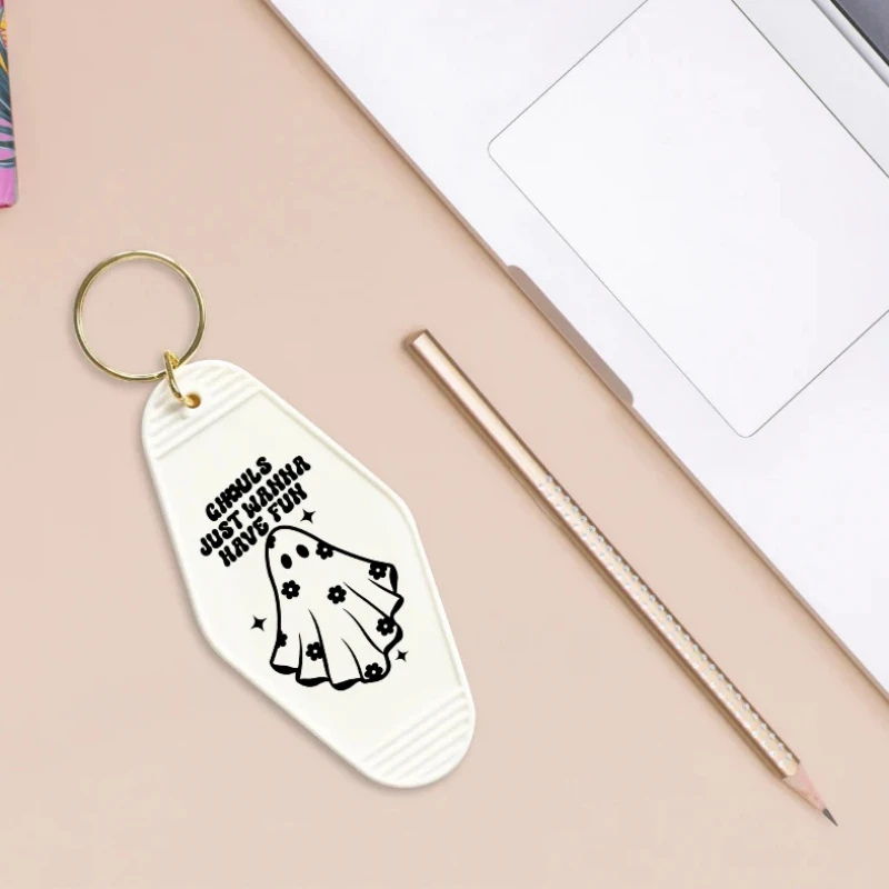 DIY Keychain Stickers Wrap Transfer Sticker Waterproof  Stickers 5pcs Key Chain Wrap