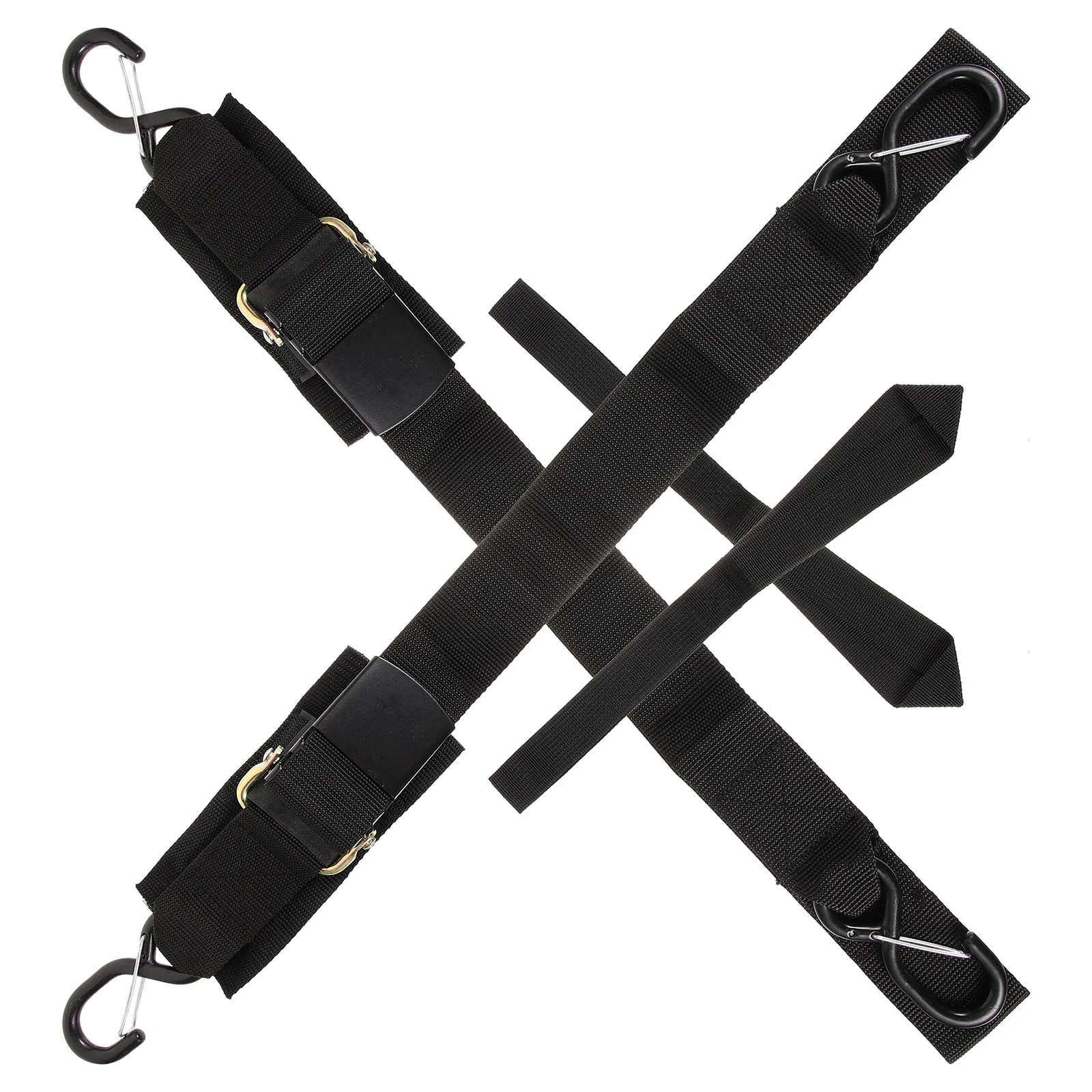 

2 Sets Trailer Straps for Fixing Kayak Tie down Downs Boat Tie-downs Boatbuckle Transom Boats Tight Belt