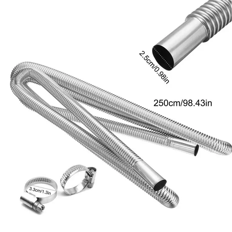 Exhaust Hose For Generator Motorcycle Exhaust Pipes Stainless Steel Flexible Heater Parts Stainless Steel Exhaust Tubing Oil