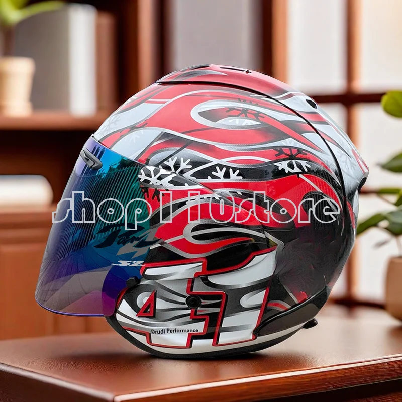 

3/4 Open Face Helmet Motorcycle Helmet SZ R AM VAS Safety Hat Motorcycle Running Helmet Cross Casco Capacete